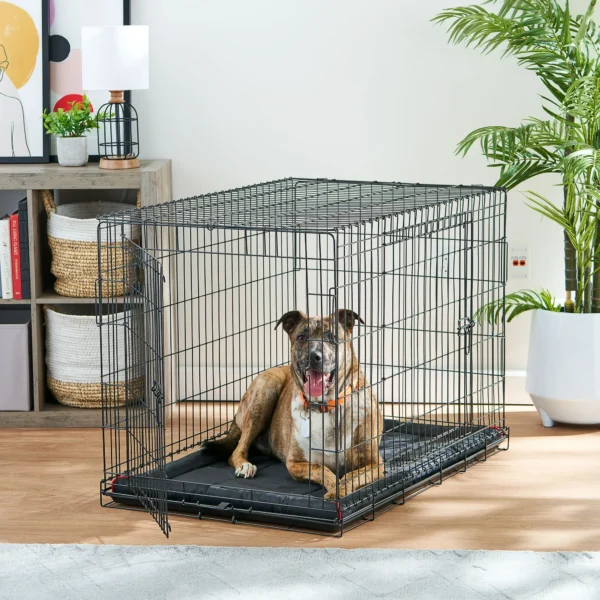 Durable & Water-Resistant Dog Crate Mat, Black, 36" - Image 3
