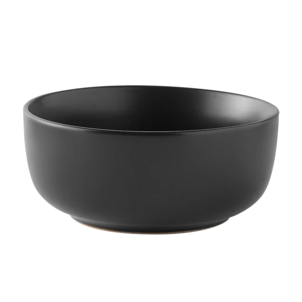 Alessandra Matte Black 12-Piece Stoneware Dinnerware Set - Image 3