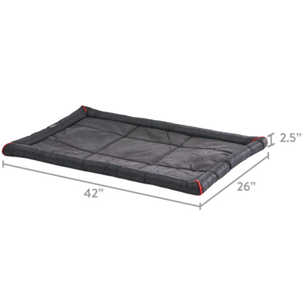 Durable & Water-Resistant Dog Crate Mat, Black, 36" - Image 2