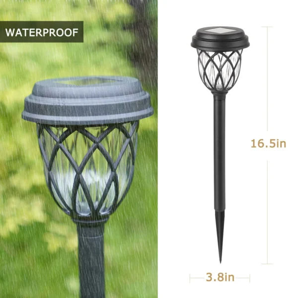 10 Pack Solar Lights Outdoor Garden Pathway Solar Powered Yard Lights - Image 2