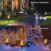Garden Solar Lights Resin Owl Solar LED Lights - Image 3