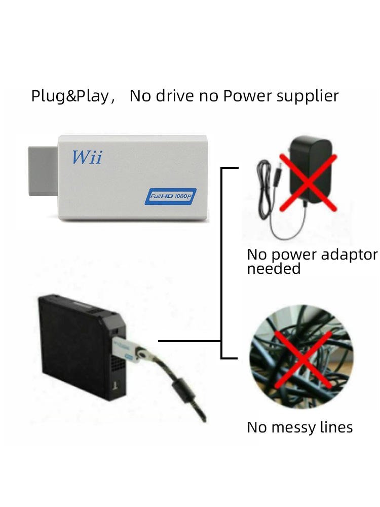 DATA FROG Wii to HDMI Converter Adapter - Image 3
