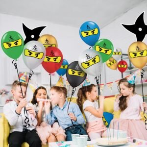 30-Piece Ninja Superhero 12-Inch Latex Balloons Set